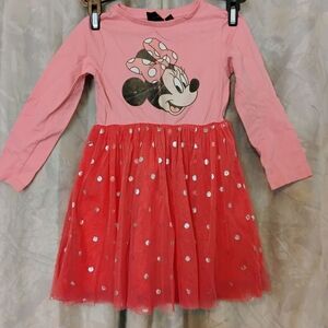 Disney Pink Minnie Mouse Dress and Pant Set